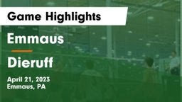 Emmaus  vs Dieruff  Game Highlights - April 21, 2023