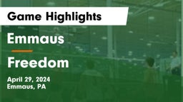 Emmaus  vs Freedom  Game Highlights - April 29, 2024