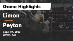 Limon  vs Peyton Game Highlights - Sept. 27, 2022
