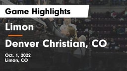 Limon  vs Denver Christian, CO Game Highlights - Oct. 1, 2022