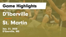 D'Iberville  vs St. Martin  Game Highlights - Jan. 31, 2020