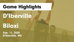D'Iberville  vs Biloxi  Game Highlights - Feb. 11, 2020