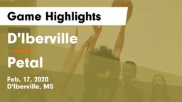 D'Iberville  vs Petal  Game Highlights - Feb. 17, 2020