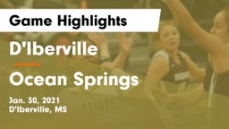 D'Iberville  vs Ocean Springs  Game Highlights - Jan. 30, 2021