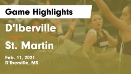 D'Iberville  vs St. Martin  Game Highlights - Feb. 11, 2021