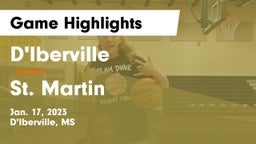 D'Iberville  vs St. Martin  Game Highlights - Jan. 17, 2023