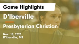 D'Iberville  vs Presbyterian Christian  Game Highlights - Nov. 18, 2023