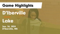 D'Iberville  vs Lake  Game Highlights - Jan. 26, 2024
