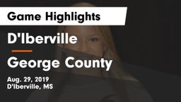 D'Iberville  vs George County  Game Highlights - Aug. 29, 2019