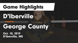 D'Iberville  vs George County  Game Highlights - Oct. 10, 2019