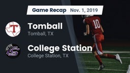 Recap: Tomball  vs. College Station  2019