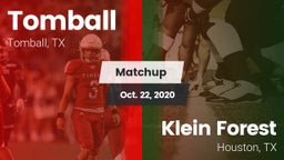 Matchup: Tomball  vs. Klein Forest  2020