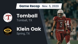 Recap: Tomball  vs. Klein Oak  2020