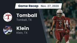 Recap: Tomball  vs. Klein  2020