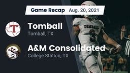 Recap: Tomball  vs. A&M Consolidated  2021