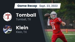 Recap: Tomball  vs. Klein  2022