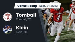 Recap: Tomball  vs. Klein  2023