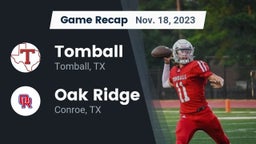 Recap: Tomball  vs. Oak Ridge  2023