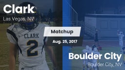 Matchup: Clark  vs. Boulder City  2017