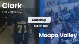 Matchup: Clark  vs. Moapa Valley  2018