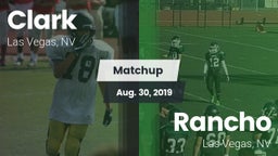 Matchup: Clark  vs. Rancho  2019