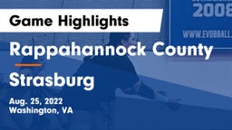 Rappahannock County  vs Strasburg  Game Highlights - Aug. 25, 2022