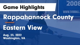 Rappahannock County  vs Eastern View  Game Highlights - Aug. 23, 2022