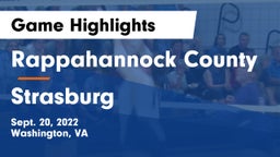 Rappahannock County  vs Strasburg  Game Highlights - Sept. 20, 2022