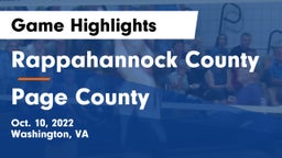 Rappahannock County  vs Page County  Game Highlights - Oct. 10, 2022