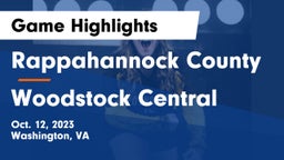 Rappahannock County  vs Woodstock Central  Game Highlights - Oct. 12, 2023