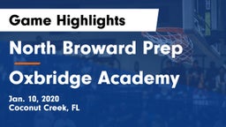 North Broward Prep  vs Oxbridge Academy Game Highlights - Jan. 10, 2020