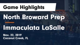 North Broward Prep  vs Immaculata LaSalle  Game Highlights - Nov. 22, 2019