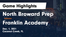 North Broward Prep  vs Franklin Academy Game Highlights - Dec. 1, 2021
