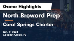North Broward Prep  vs Coral Springs Charter Game Highlights - Jan. 9, 2024