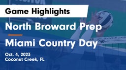 North Broward Prep  vs Miami Country Day  Game Highlights - Oct. 4, 2023