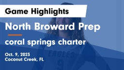 North Broward Prep  vs coral springs charter  Game Highlights - Oct. 9, 2023
