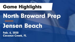 North Broward Prep  vs Jensen Beach  Game Highlights - Feb. 6, 2020