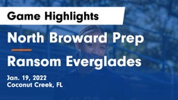 North Broward Prep  vs Ransom Everglades Game Highlights - Jan. 19, 2022