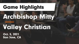Archbishop Mitty  vs Valley Christian Game Highlights - Oct. 5, 2021