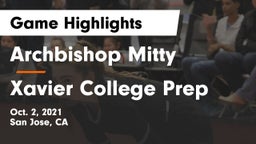 Archbishop Mitty  vs Xavier College Prep Game Highlights - Oct. 2, 2021