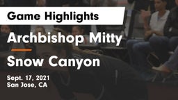 Archbishop Mitty  vs Snow Canyon  Game Highlights - Sept. 17, 2021