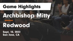 Archbishop Mitty  vs Redwood  Game Highlights - Sept. 10, 2022