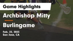 Archbishop Mitty  vs Burlingame  Game Highlights - Feb. 22, 2023