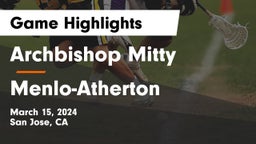 Archbishop Mitty  vs Menlo-Atherton  Game Highlights - March 15, 2024