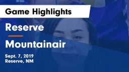 Reserve  vs Mountainair Game Highlights - Sept. 7, 2019