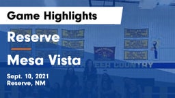 Reserve  vs Mesa Vista  Game Highlights - Sept. 10, 2021