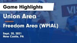 Union Area  vs Freedom Area  (WPIAL) Game Highlights - Sept. 20, 2021