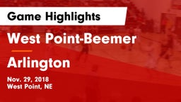West Point-Beemer  vs Arlington  Game Highlights - Nov. 29, 2018