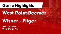 West Point-Beemer  vs Wisner - Pilger  Game Highlights - Jan. 10, 2020