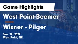 West Point-Beemer  vs Wisner - Pilger  Game Highlights - Jan. 28, 2022